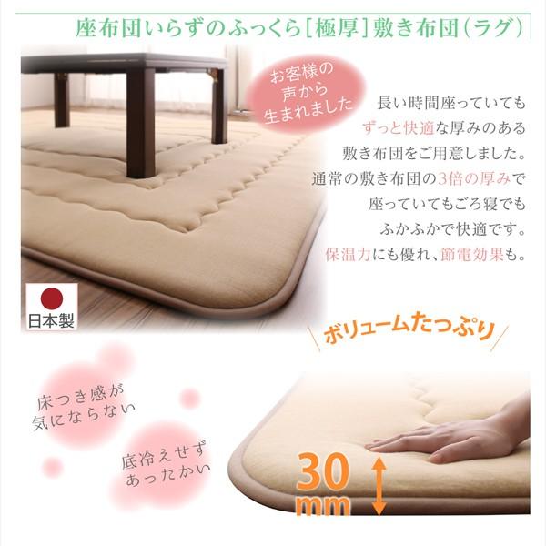 こたつ 掛布団単品 4尺長方形 80×120cm 天板対応 日本製マイクロファイバー 水彩タッチ 花柄