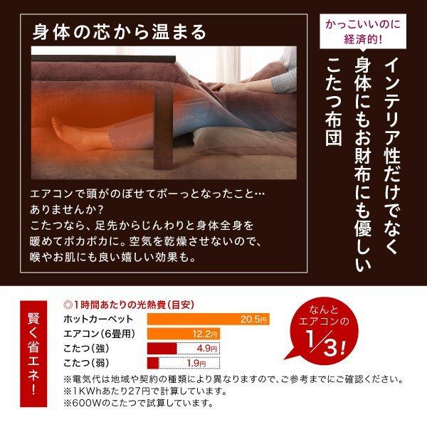 こたつ掛布団&敷布団2点セット 正方形 80×80cm 天板対応