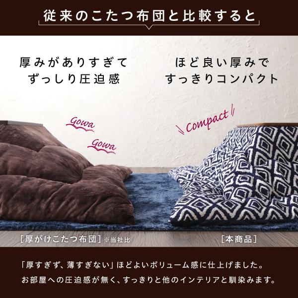 こたつ掛布団&敷布団2点セット 正方形 80×80cm 天板対応