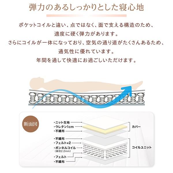 マットレスベッド セミダブル ポケットコイルマットレスタイプ 綿混素材 22cm 素材・色が選べる カバーリング 脚付き