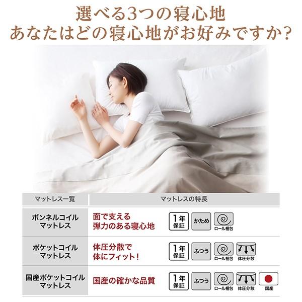 マットレスベッド セミダブル ポケットコイルマットレスタイプ 綿混素材 22cm 素材・色が選べる カバーリング 脚付き
