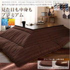 こたつ掛布団&敷布団2点セット 5mm厚ウレタン入り敷布団タイプ 6尺長方形 90×180cm 天板対応 裏プレミアム毛布つき