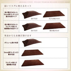 こたつ掛布団&敷布団2点セット ウレタン4倍入り極厚敷布団タイプ 正方形 75×75cm 天板対応 裏プレミアム毛布つき