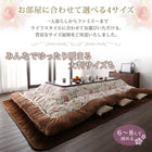 こたつ掛布団&敷布団2点セット 5尺長方形 90×150cm 天板対応 ジャカード風 花柄 国産