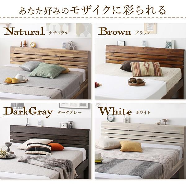 デザインベッド 最高級国産ナノポケットコイルマットレス付き シングル 高さ調節 棚・コンセントつき