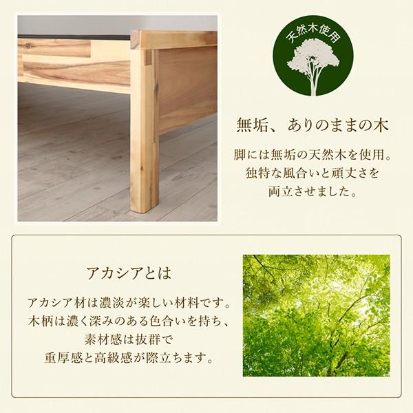 デザインベッド 最高級国産ナノポケットコイルマットレス付き シングル 高さ調節 棚・コンセントつき