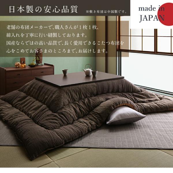 こたつ布団 掛布団&敷布団2点セット 正方形 80×80cm 天板対応 和モダンチェック
