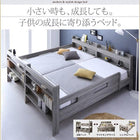 ワイドキングサイズベッド 薄型軽量ボンネルコイル スタンダード ワイドK200 2段ベッドにもなる