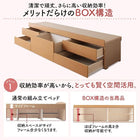 ベッド 収納 ベットフレームのみ ヘッドレス シングル お客様組立 日本製 大容量 すのこチェスト