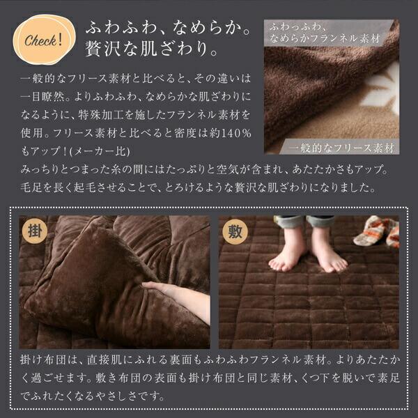 こたつ 掛布団&敷布団 2点セット 長方形 75×105 北欧