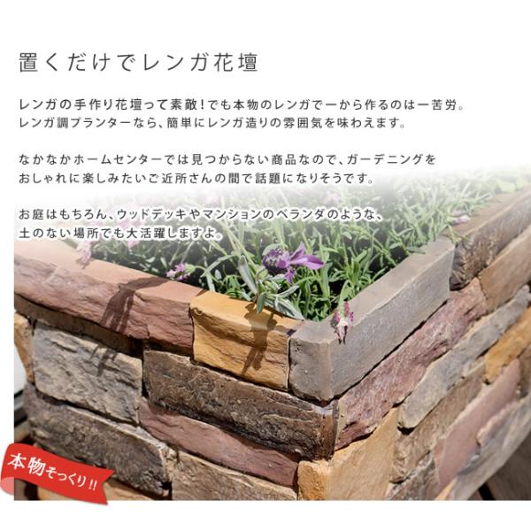 昭和レトロ　レンガ調　プランターカバー　① 楽天市場】レンガ（植木鉢・プランターカバー｜植木鉢