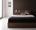 ダブルベッド フランスベッド マルチラススーパースプリングマットレス付き 収納付き ベッド