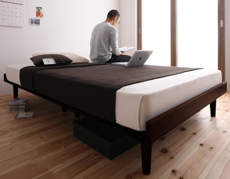 セミダブル フランスベッド マルチラススーパースプリング ベッド 北欧デザイン フルレイアウト フレーム幅120