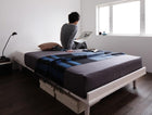 ベッド 北欧デザイン スタンダードボンネルコイル フルレイアウト シングル フレーム幅100
