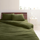 ボックスシーツ 単品 ベッド用 シングル 20色 コットンタオル カバーリング オリーブグリーン