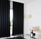 1級遮光 カーテン 幅150 2枚組 幅150 × 178 20色 ブラック