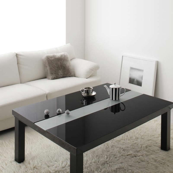 こたつ テーブル単品 鏡面仕上 長方形 75×105 省スペース