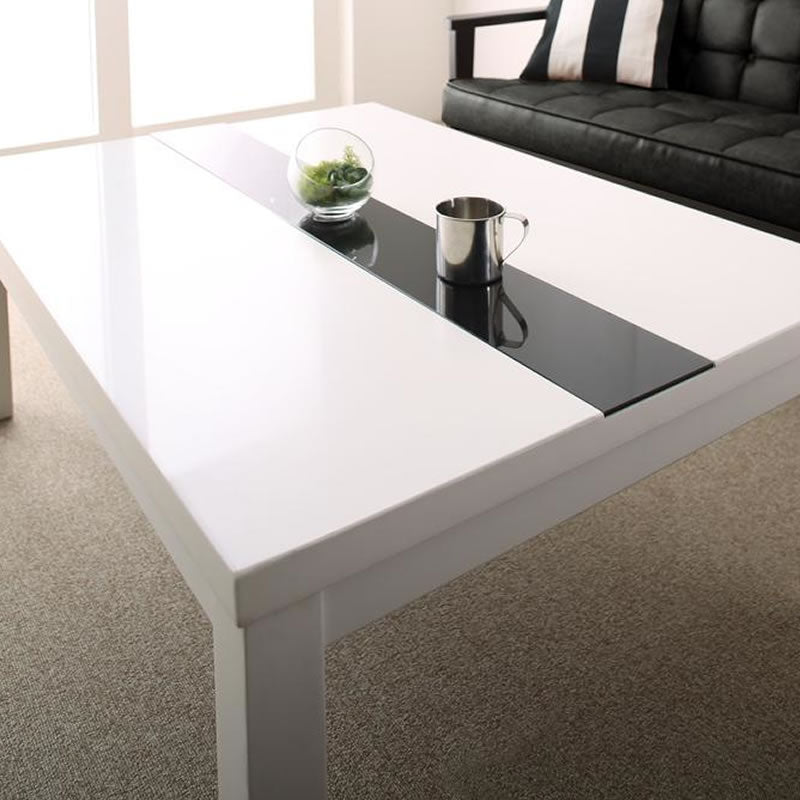 こたつ テーブル単品 鏡面仕上 正方形 75×75