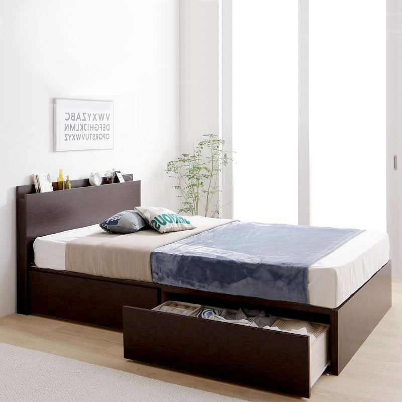 ベッド シングル 連結収納 壁付け 国産 フランスベッド マルチラス