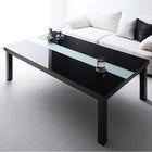 こたつ テーブル単品 4尺長方形 80×120 ワイドサイズ 鏡面仕上げ グロスブラック