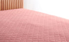 ボックスシーツ 単品 パッド一体型 20色 コットンタオル 洗える セミダブル ローズピンク