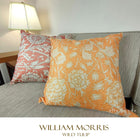 ウィリアムモリス クッションカバー ワイルドチューリップ Wild Tulip オレンジ 45X45cm