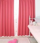 1級遮光 カーテン 幅150 2枚組 幅150 × 185 20色 コーラルピンク