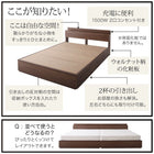 ダブルベッド フランスベッド マルチラススーパースプリングマットレス付き 収納付き ベッド