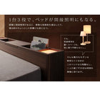 ベッド フランスベッド マルチラススーパースプリングマットレス付き 照明 収納 フロアベッド セミダブル
