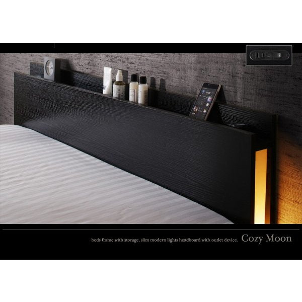 フランスベッド セミダブル マルチラススーパースプリングマットレス付き スリム 収納ベッド
