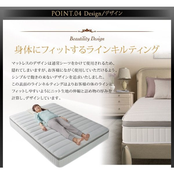 マットレス キング 超快眠 抗菌 防臭 防ダニ体圧分散ウレタン ホテルプレミアム ポケットコイル硬さ：ソフト