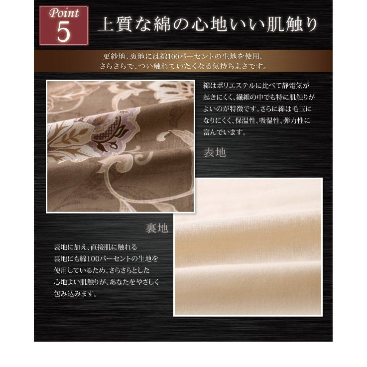 こたつ用掛布団 単品 正方形(90×90cm)天板対応 更紗模様