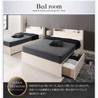 ベッド フランスベッド マルチラススーパースプリングマットレス付き 床板仕様 お客様組立 セミダブル 収納