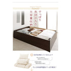 ベッド 畳 収納 洗える畳 セミダブル 42cm お客様組立 日本製・布団が収納できる大容量