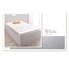 ベッド 収納付き 大容量 シングル 薄型スタンダードボンネルコイル 深型 すのこ床板