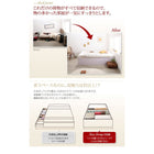 ベッド 収納付き 大容量 セミダブル 薄型スタンダードボンネルコイル 深型 すのこ床板