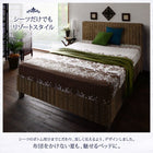 ボックスシーツ 単品 ベッド用 セミダブル 綿100% リゾート カバーリング