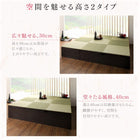 畳リビングステージ 畳ボックス収納 60×120cm ロータイプ 日本製