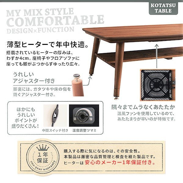 昭和レトロ　九州限定販売 イトマン高級温風式家具調こたつ品番MIFー4105WN 楽天市場】昭和レトロ（こたつ｜季節・空調家電）：家電の通販