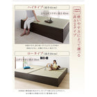ベッド 畳 収納 い草畳 ダブル 29cm お客様組立 日本製・布団が収納できる大容量