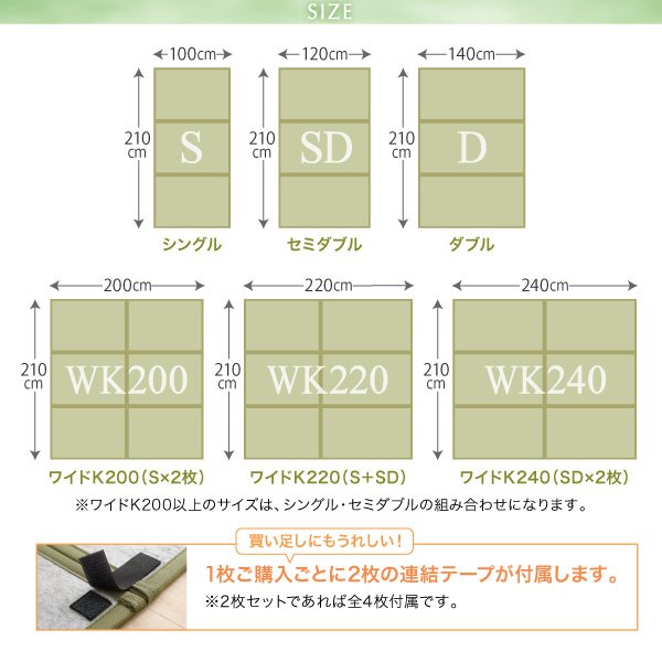 三つ折り畳マット ワイドK240(SD×2)