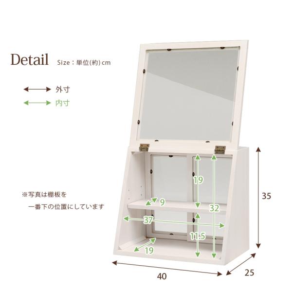 カウンター上ガラスケース 40×25×35cm ダークブラウン