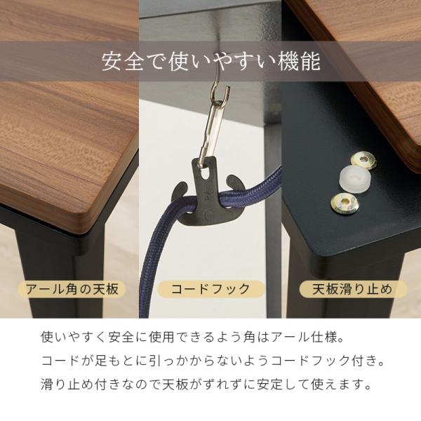 コタツ３点セット 65×45×62.5cm ウォルナットブラウン