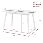 ダイニング5点セット ウィンザーチェア 120×75×70cm ナチュラル