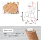 ダイニング5点セット ウィンザーチェア 120×75×70cm ナチュラル