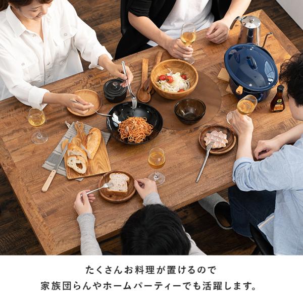 ダイニング5点セット アイアン脚/Aタイプ 140×80×72cm ブラック