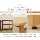 ヒーター+デスク２点セット 80×45×69cm ナチュラル