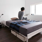 ベッド 北欧デザイン プレミアムポケットコイル フルレイアウト シングル フレーム幅100