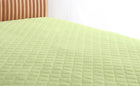 ボックスシーツ 単品 パッド一体型 20色 コットンタオル 洗える セミダブル ペールグリーン