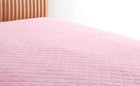 ボックスシーツ 単品 パッド一体型 20色 コットンタオル 洗える セミダブル フレンチピンク